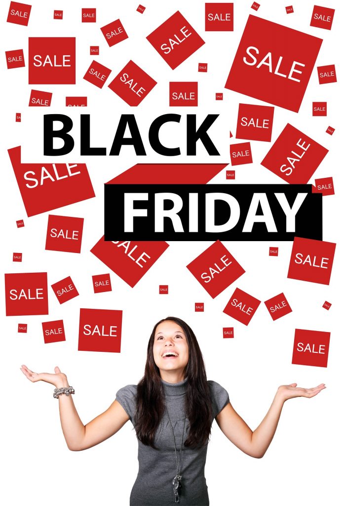 Werbung für Black Friday Sale